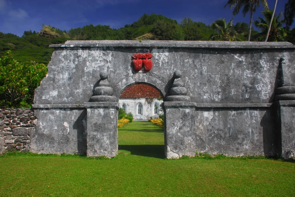 Vestige archéologique à Mangareva©Frédéric Cristol