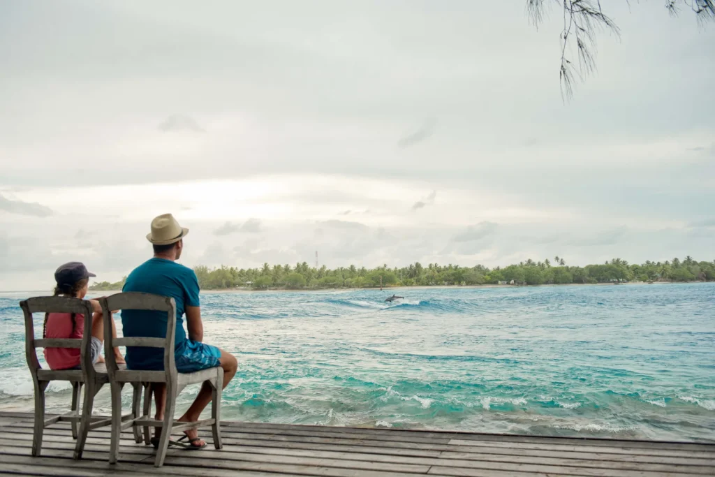 Observation de dauphin à Rangiroa © Hélène Havard