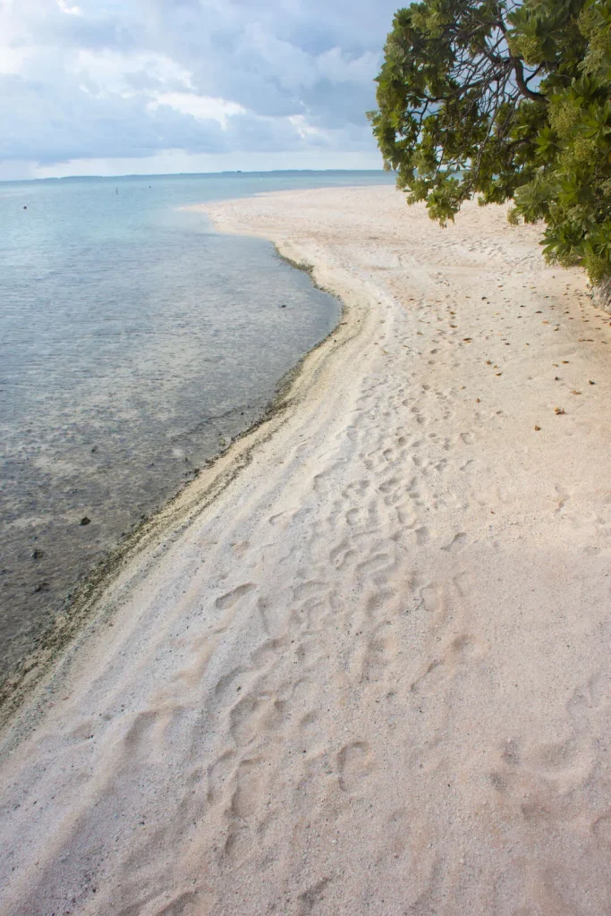 Plage de sable rose de Tikehau © Teriitua Maoni