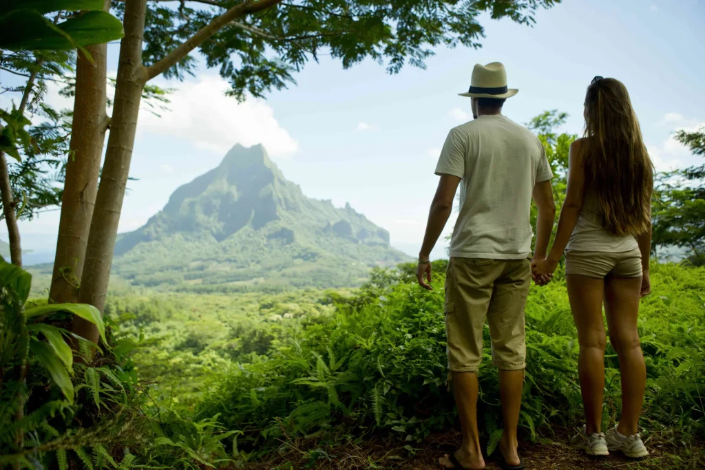 Point de vue où observer le mont Rotui © Tahiti Tourisme