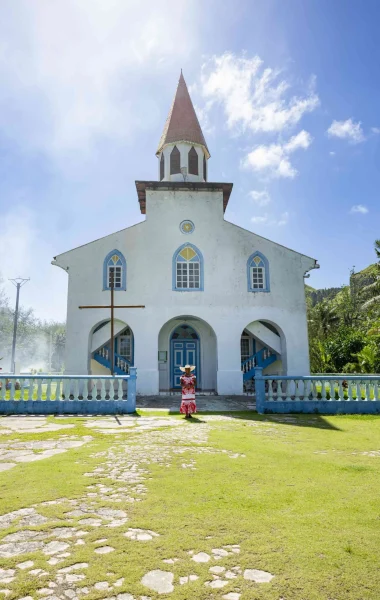 Eglise sur l'île de Raivavae©_Grégoire Le Bacon