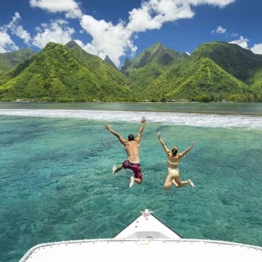 Tahiti iti vue depuis la mer © Grégoire Le Bacon